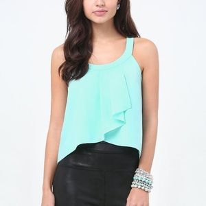 Bebe pleated wrap top!